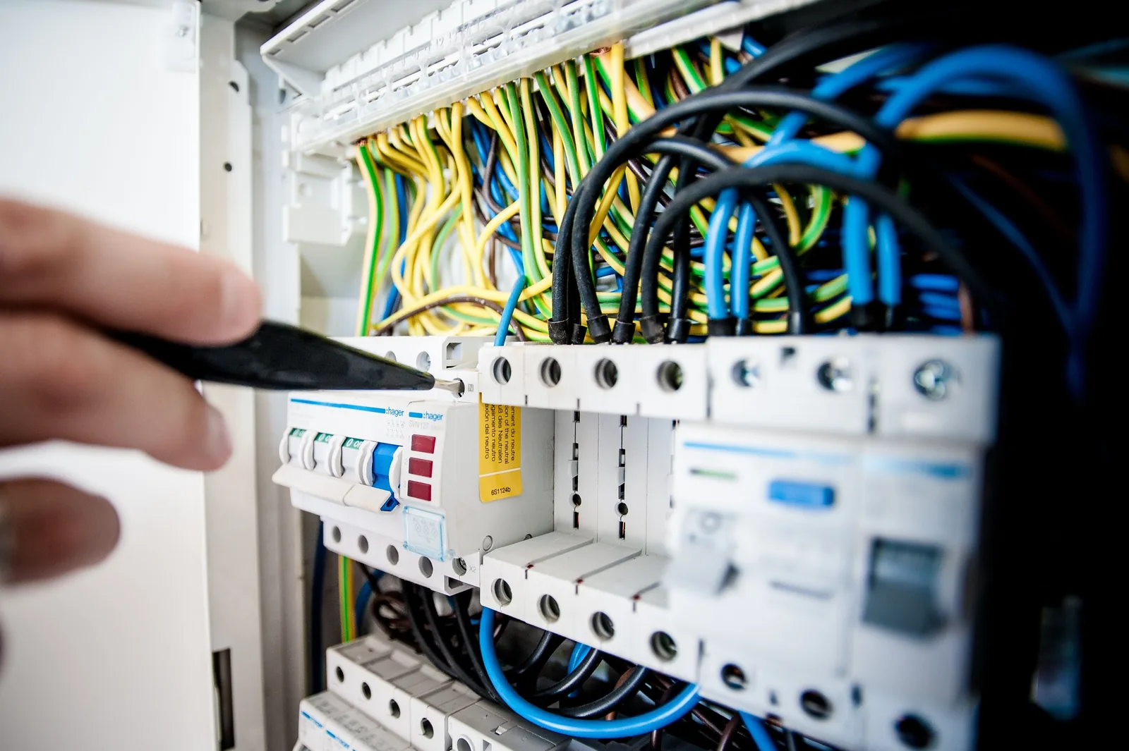 Electrical panel assessed during a service upgrade quote in Oakville